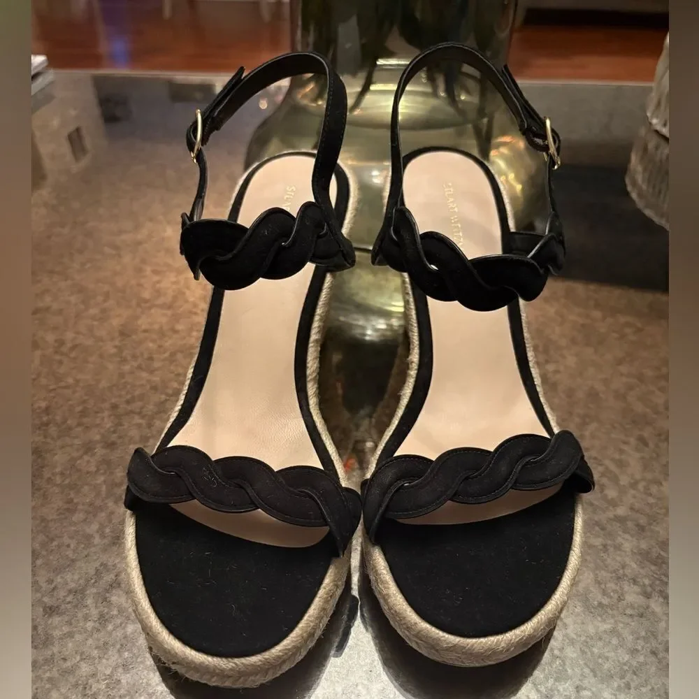 Stuart Weitzman Twist Espadrille Platform Wedge Sandal - Picture 3 of 6